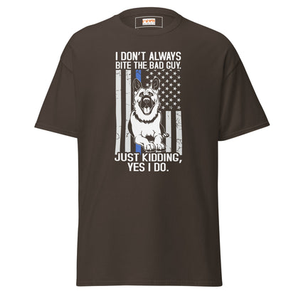 German Shepherd | Police T-Shirt - Dark Chocolate - T-Shirts Online