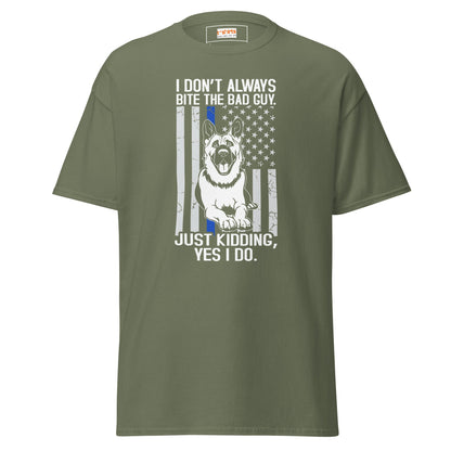 German Shepherd | Police T-Shirt - Military Green - T-Shirts Online