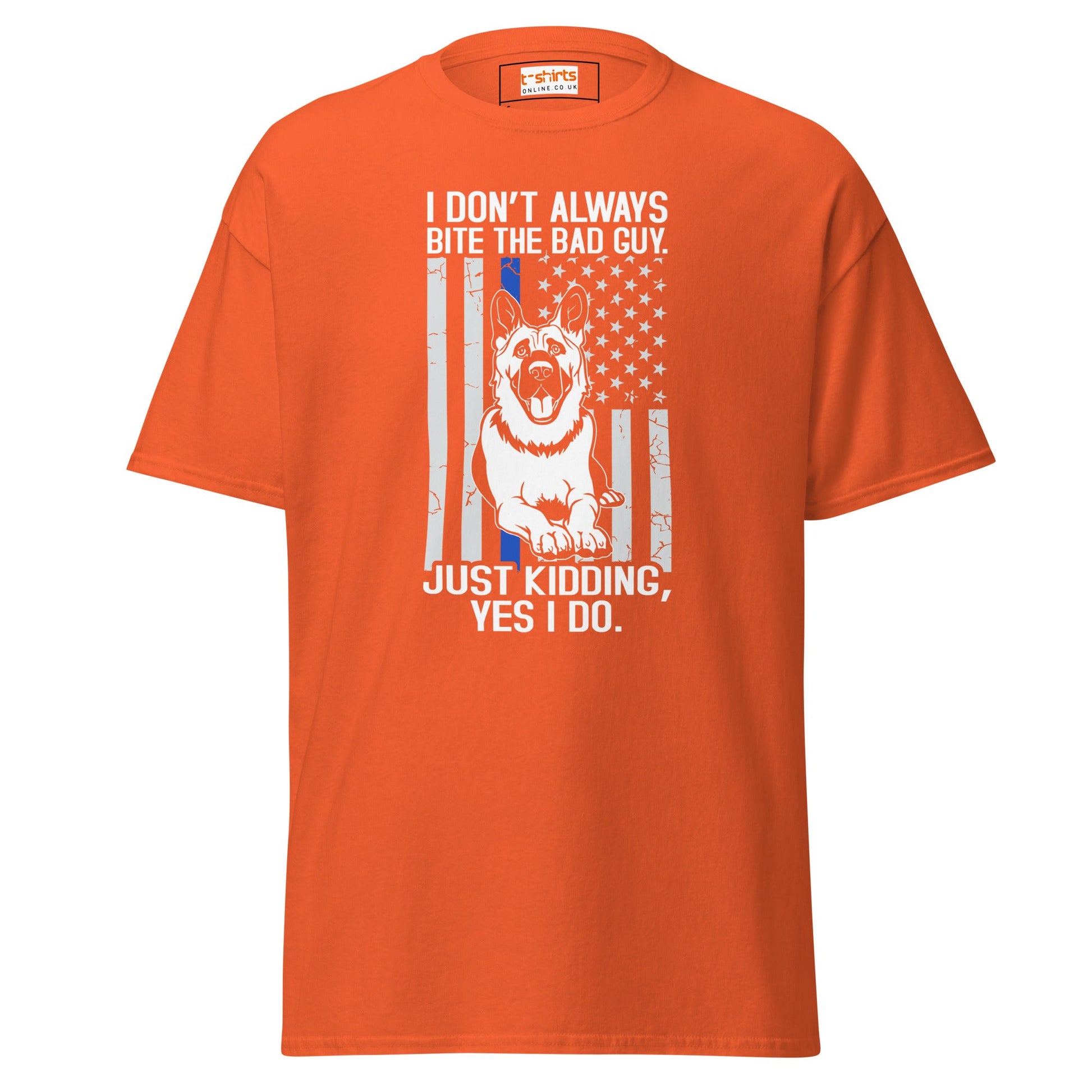 German Shepherd | Police T-Shirt - Orange - T-Shirts Online