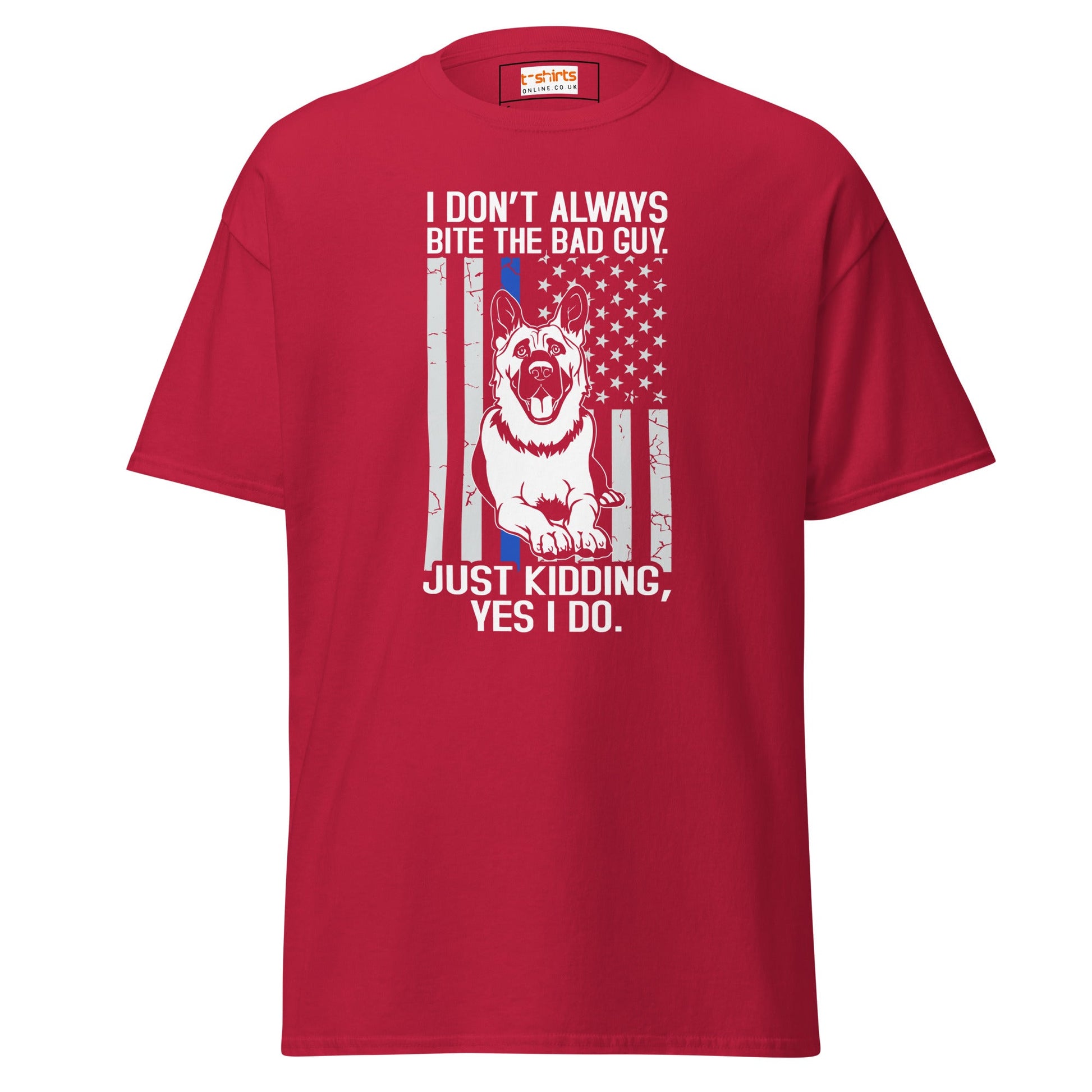 German Shepherd | Police T-Shirt - Cardinal - T-Shirts Online