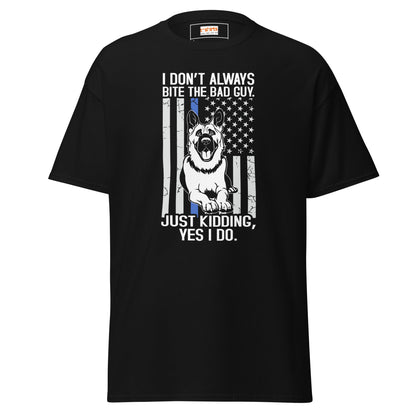 German Shepherd | Police T-Shirt - Black - T-Shirts Online