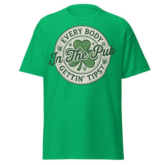 Gettin' Tipsy St. Patrick's Day Pub T-Shirt - Funny Irish Tee - Irish Green - T-Shirts Online