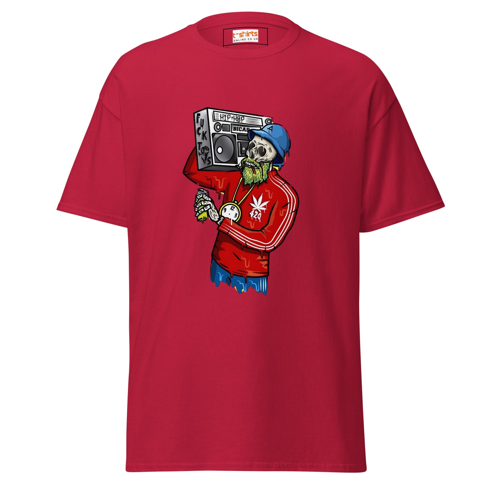 Ghetto Skeleton | Men's T Shirt - Cardinal - T-Shirts Online