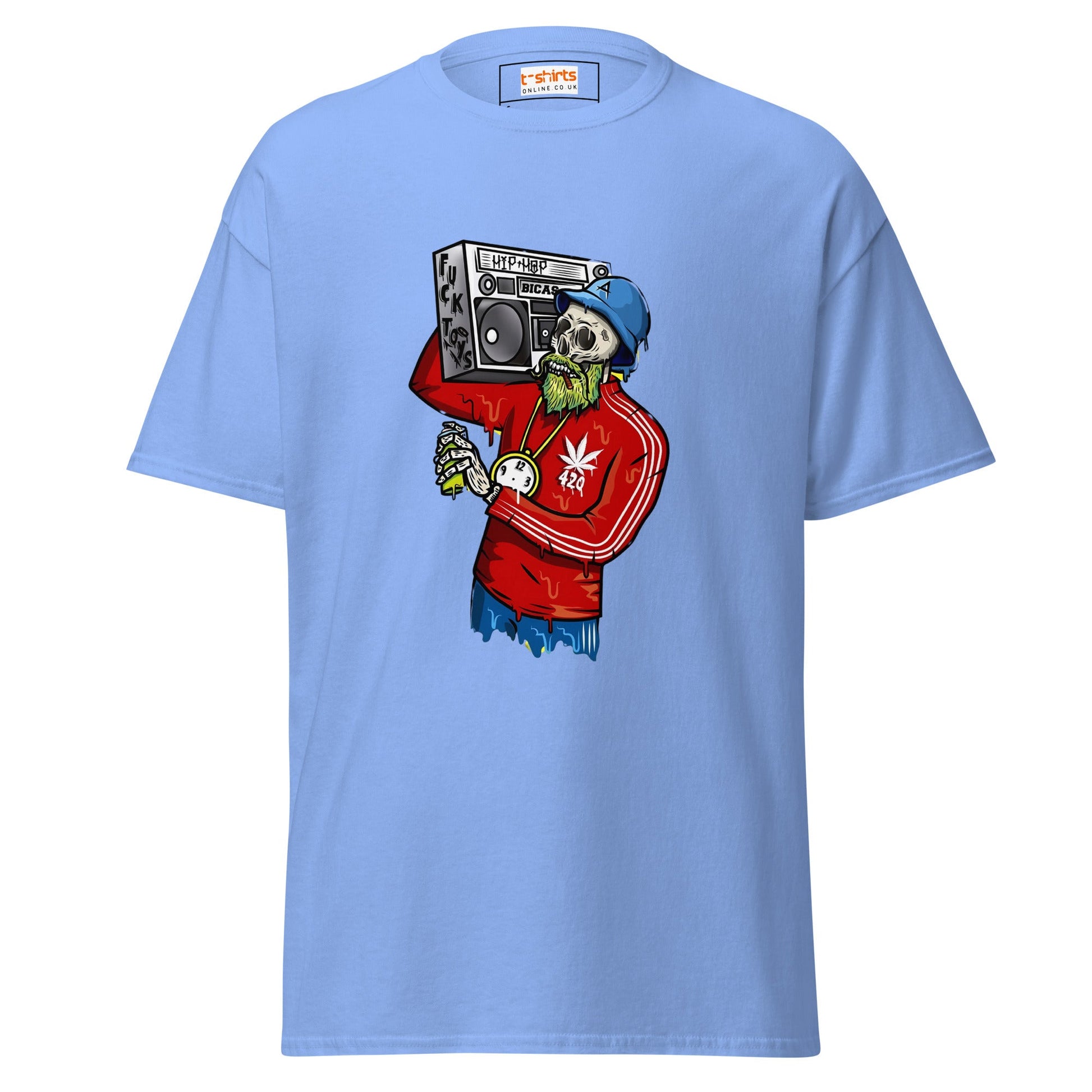 Ghetto Skeleton | Men's T Shirt - Carolina Blue - T-Shirts Online