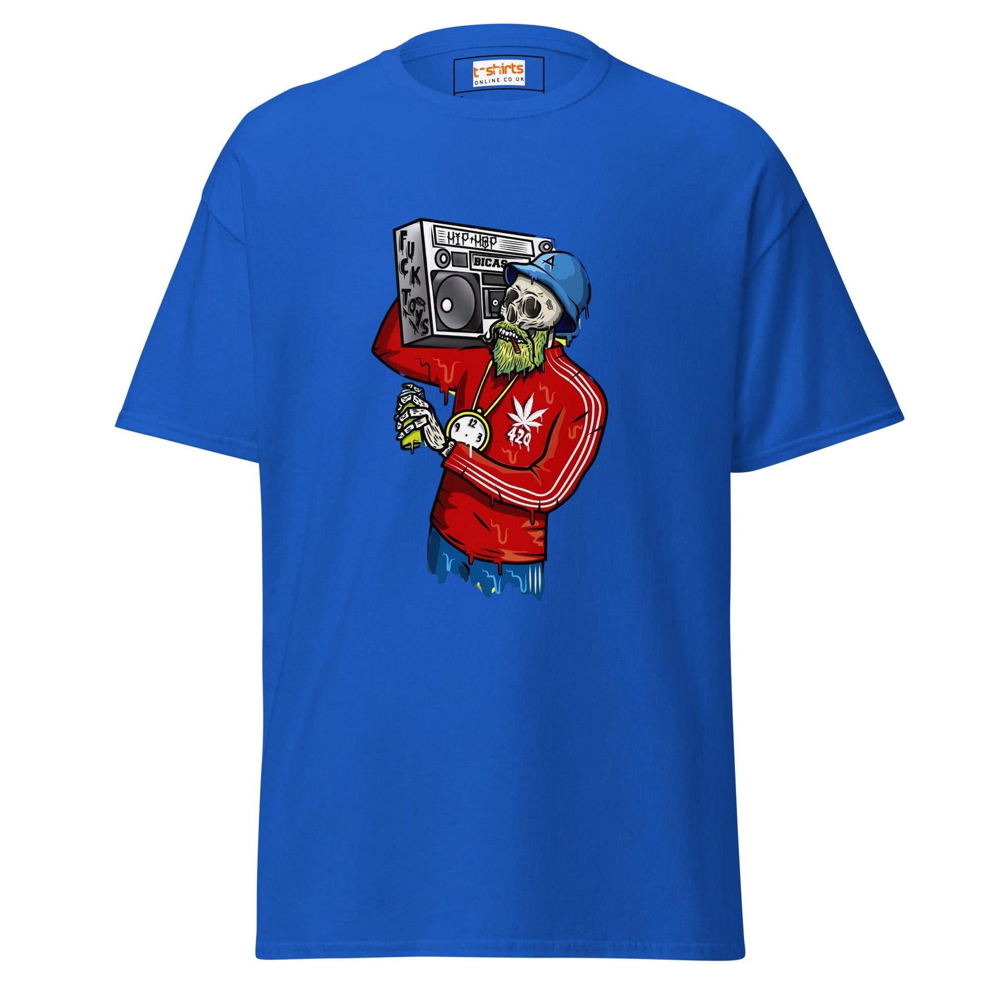 Ghetto Skeleton | Men's T Shirt - Royal - T-Shirts Online