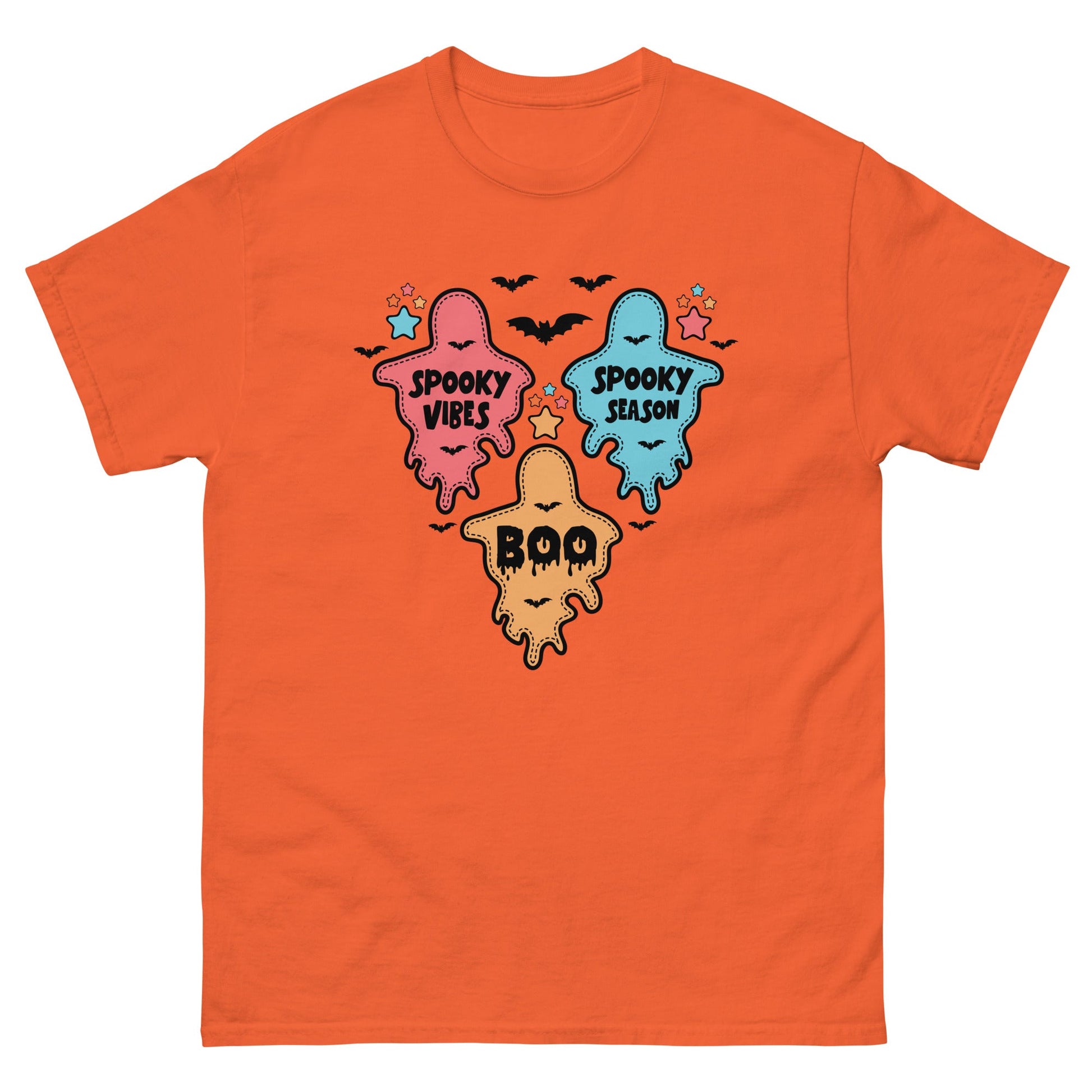 Ghost Halloween | Unisex Halloween T Shirt - Orange - T-Shirts Online