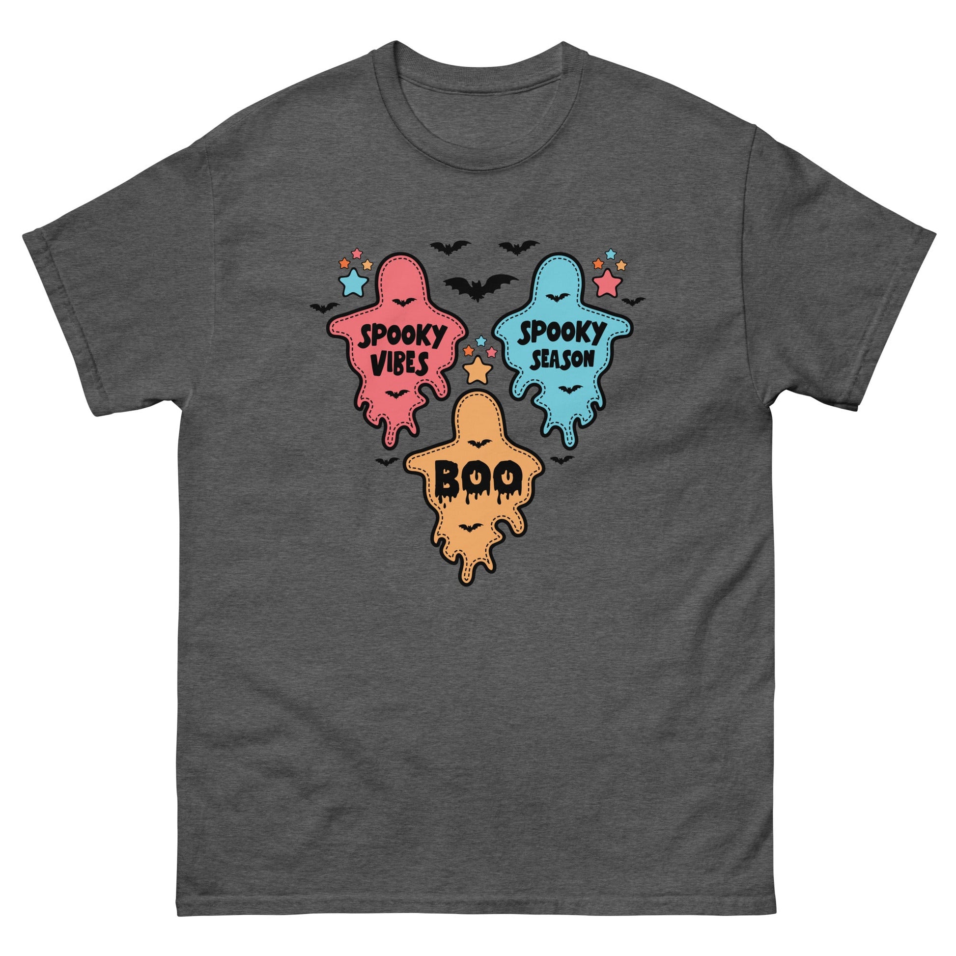 Ghost Halloween | Unisex Halloween T Shirt - Dark Heather - T-Shirts Online