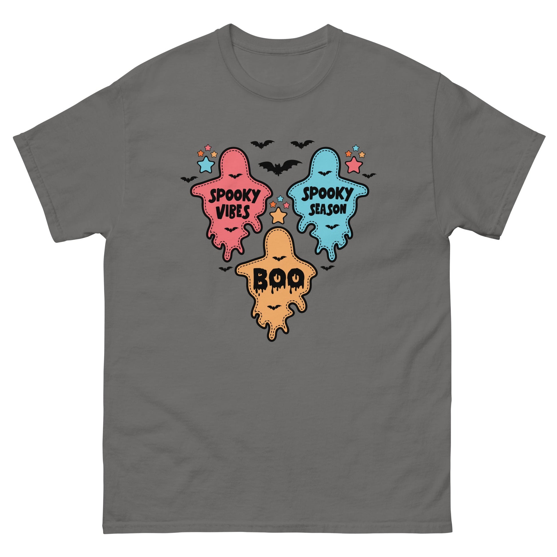 Ghost Halloween | Unisex Halloween T Shirt - Charcoal - T-Shirts Online