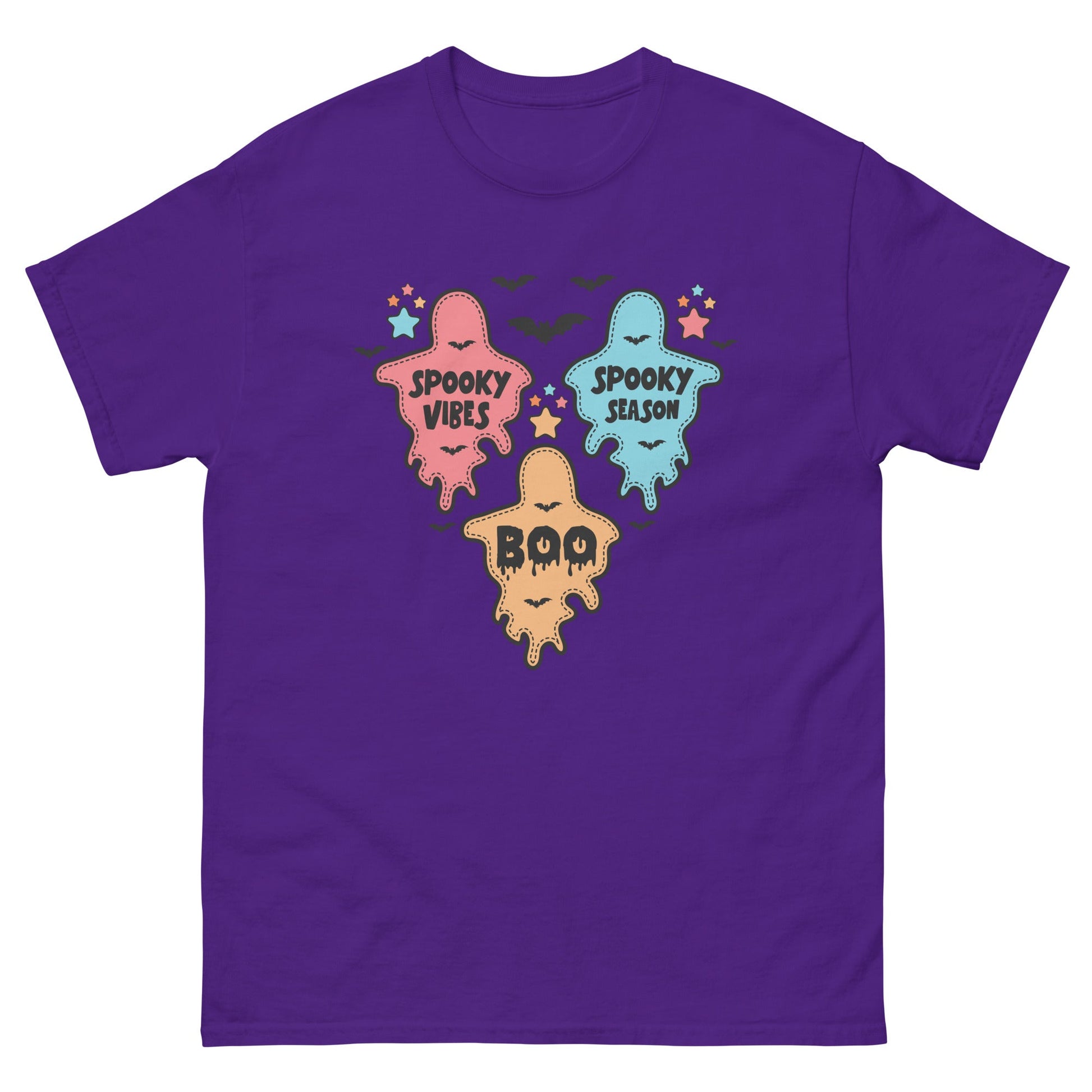 Ghost Halloween | Unisex Halloween T Shirt - Purple - T-Shirts Online