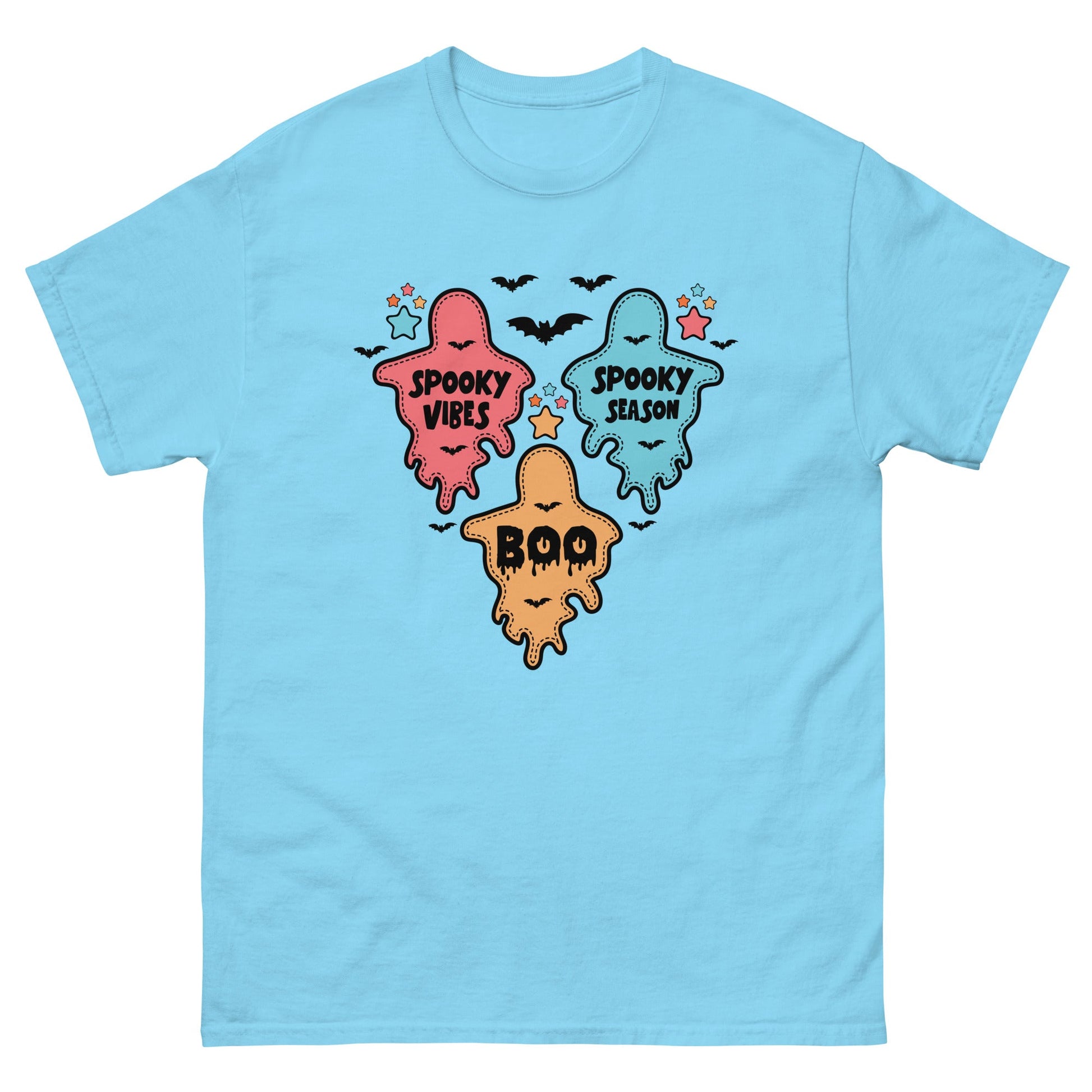 Ghost Halloween | Unisex Halloween T Shirt - Sky - T-Shirts Online