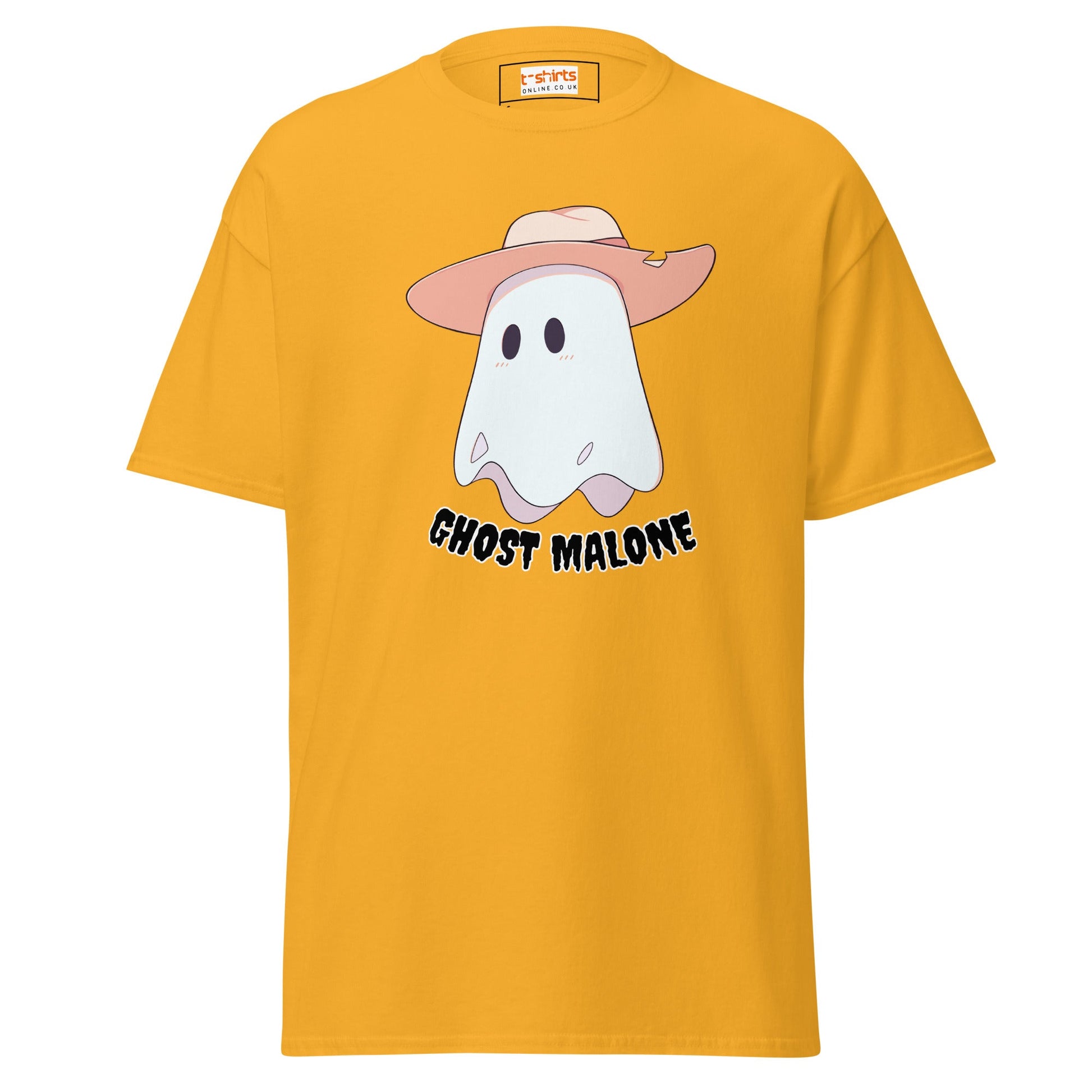 Ghost Malone T-Shirt | Halloween Music Tee - Gold - T-Shirts Online