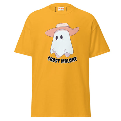 Ghost Malone T-Shirt | Halloween Music Tee - Gold - T-Shirts Online
