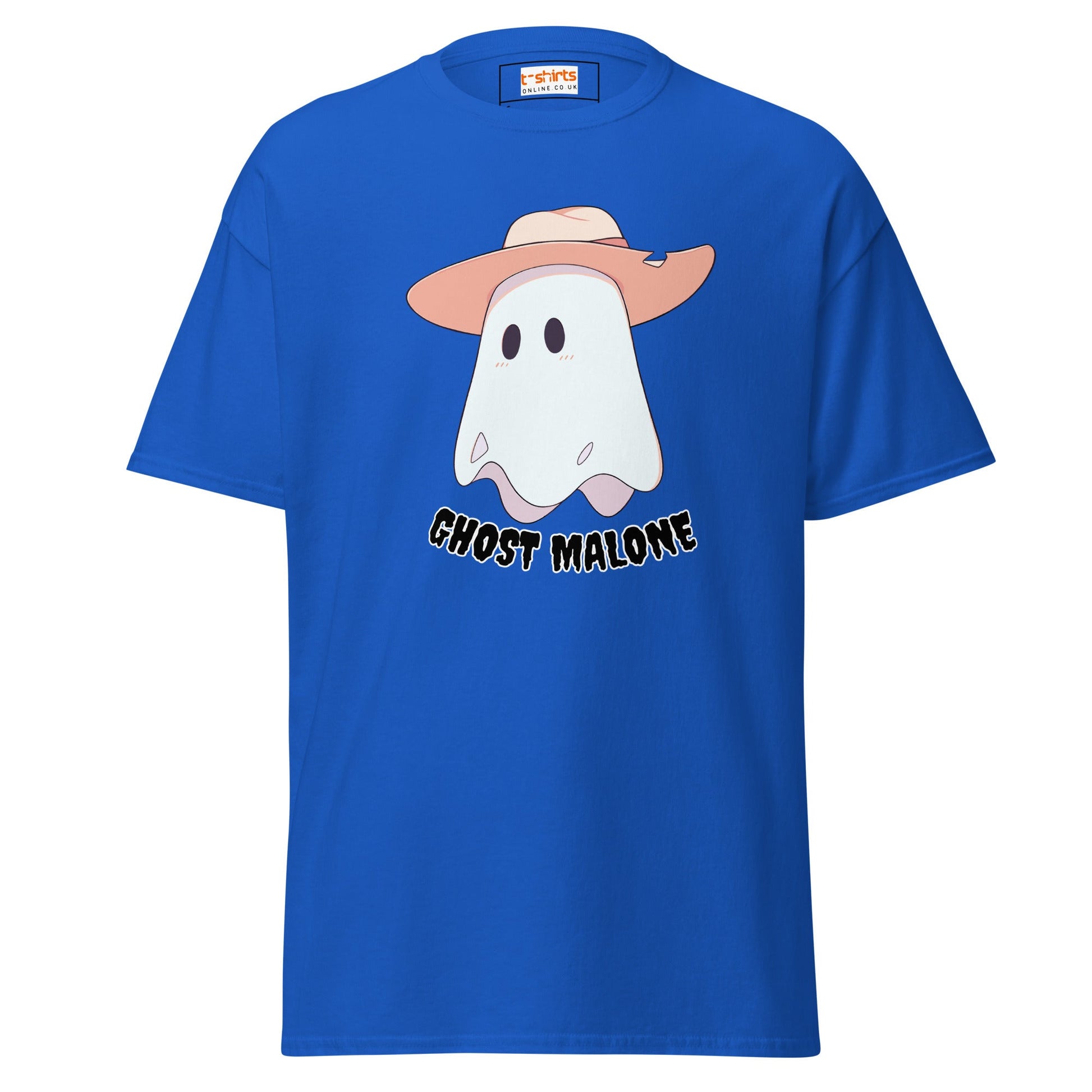 Ghost Malone T-Shirt | Halloween Music Tee - Royal - T-Shirts Online
