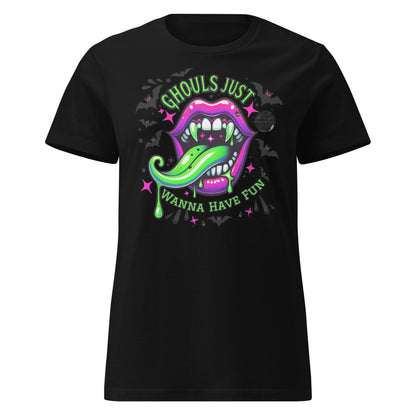 Ghouls Just Wanna Have Fun T-Shirt - Black - T-Shirts Online
