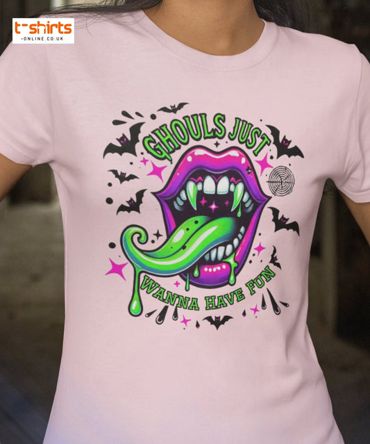 Ghouls Just Wanna Have Fun T-Shirt - Black - T-Shirts Online