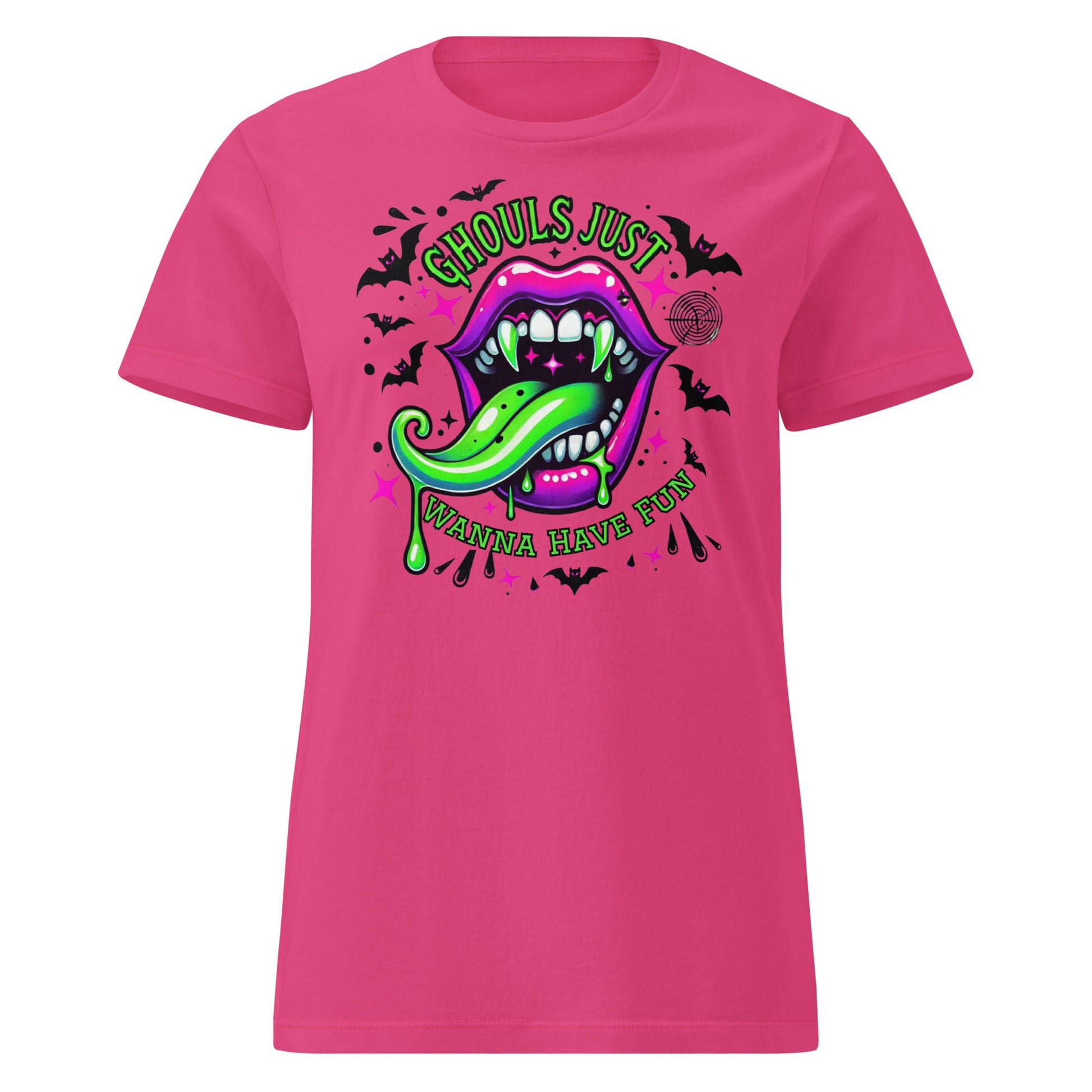 Ghouls Just Wanna Have Fun T-Shirt - Heliconia - T-Shirts Online