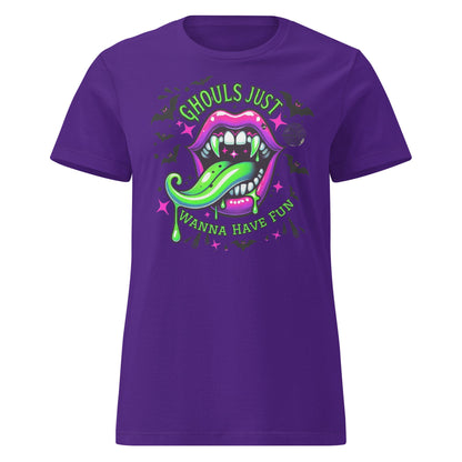 Ghouls Just Wanna Have Fun T-Shirt - Purple - T-Shirts Online