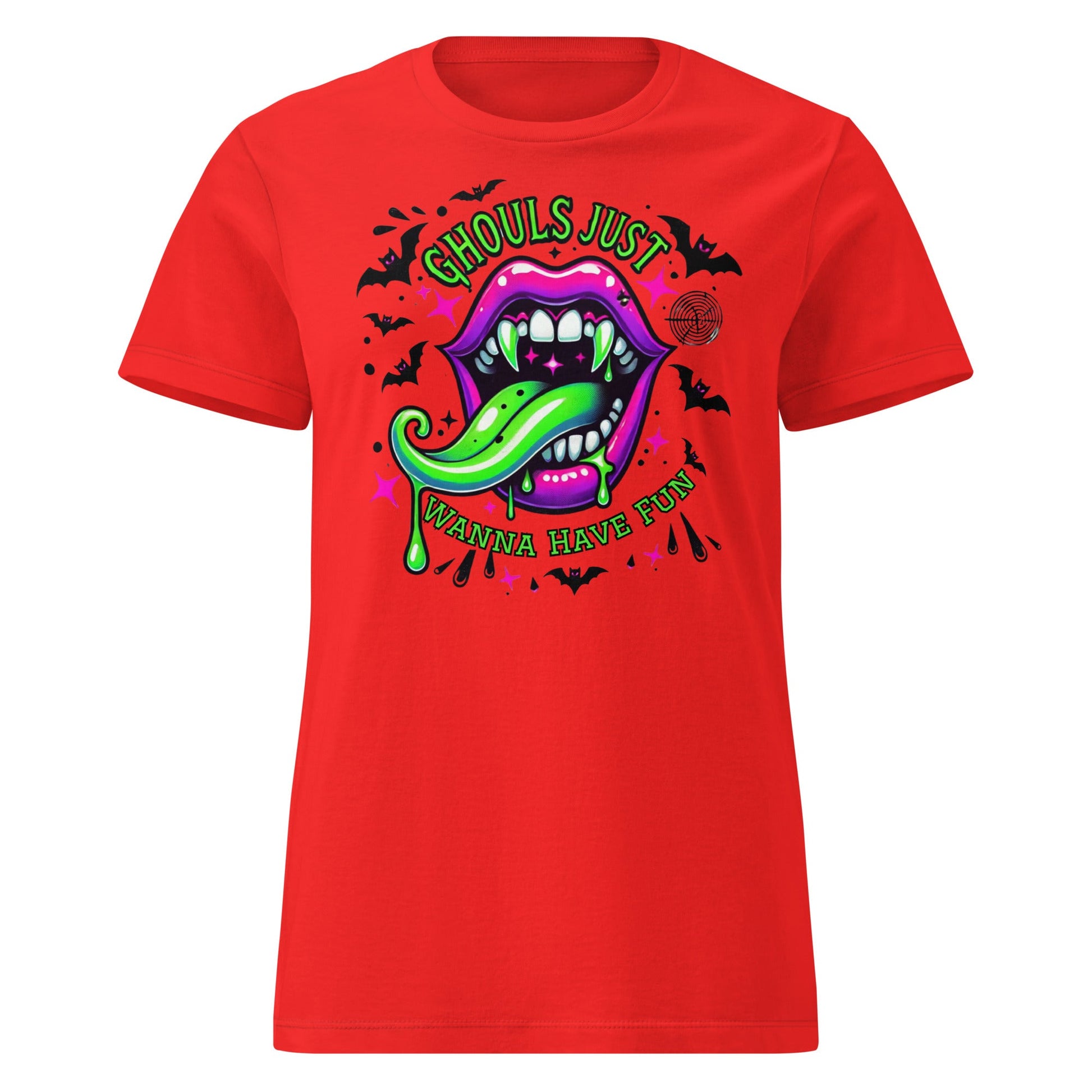 Ghouls Just Wanna Have Fun T-Shirt - Red - T-Shirts Online