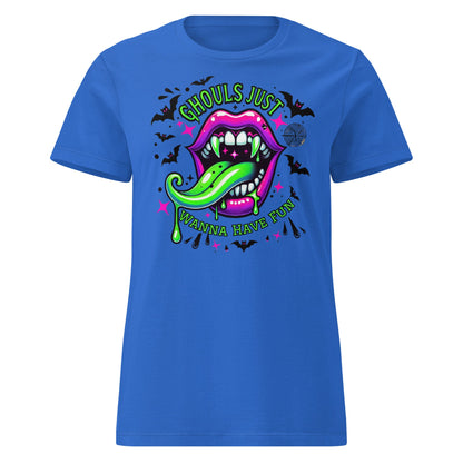 Ghouls Just Wanna Have Fun T-Shirt - Royal - T-Shirts Online