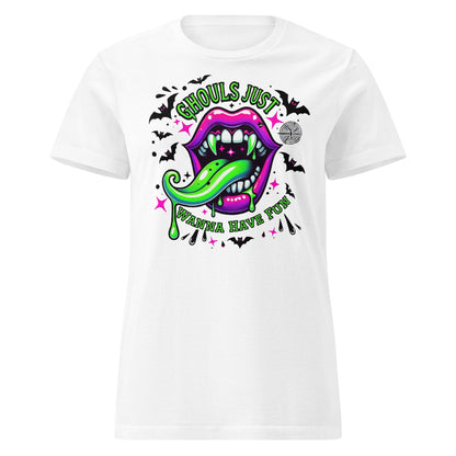 Ghouls Just Wanna Have Fun T-Shirt - White - T-Shirts Online