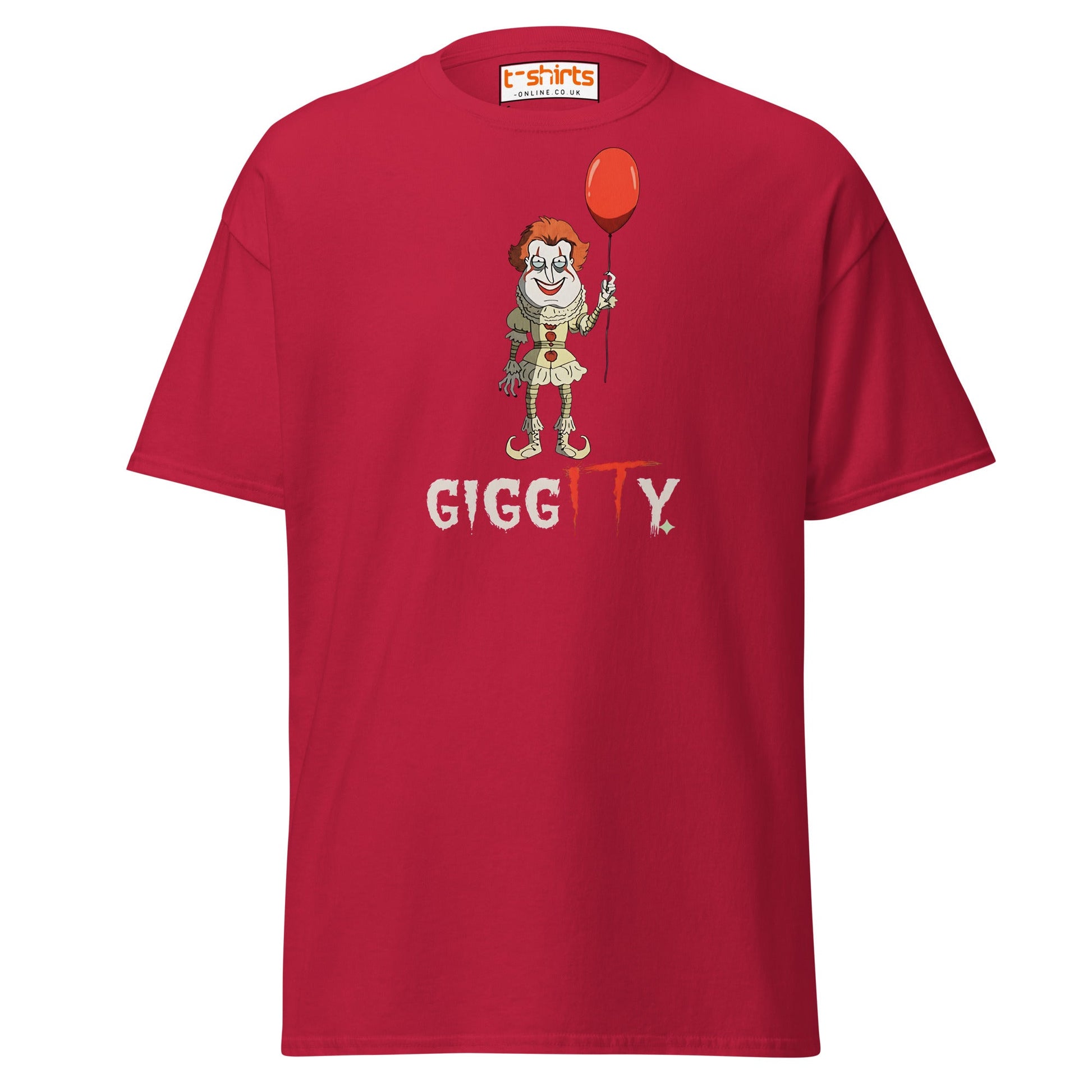 Giggity Clown T-Shirt | Funny Horror Parody Tee - Cardinal - T-Shirts Online