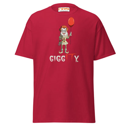 Giggity Clown T-Shirt | Funny Horror Parody Tee - Cardinal - T-Shirts Online