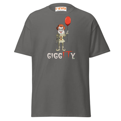 Giggity Clown T-Shirt | Funny Horror Parody Tee - Charcoal - T-Shirts Online