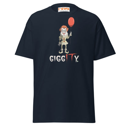 Giggity Clown T-Shirt | Funny Horror Parody Tee - Navy - T-Shirts Online