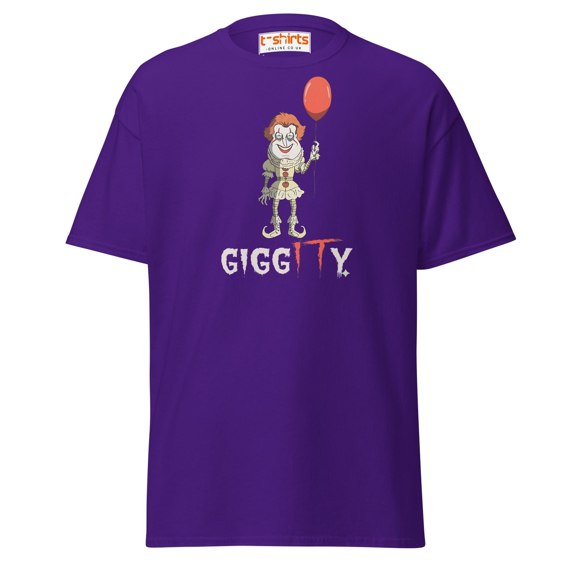 Giggity Clown T-Shirt | Funny Horror Parody Tee - Purple - T-Shirts Online