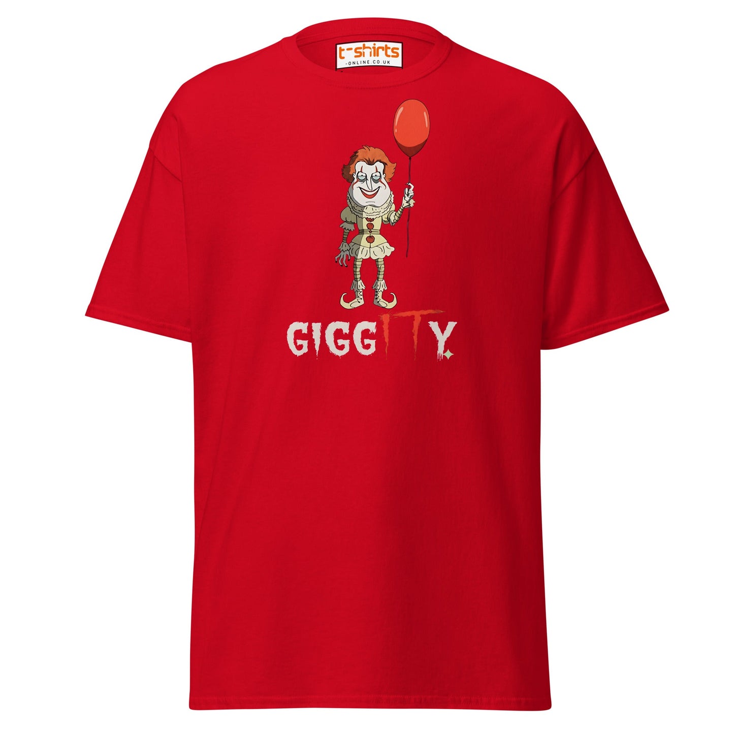 Giggity Clown T-Shirt | Funny Horror Parody Tee - Red - T-Shirts Online