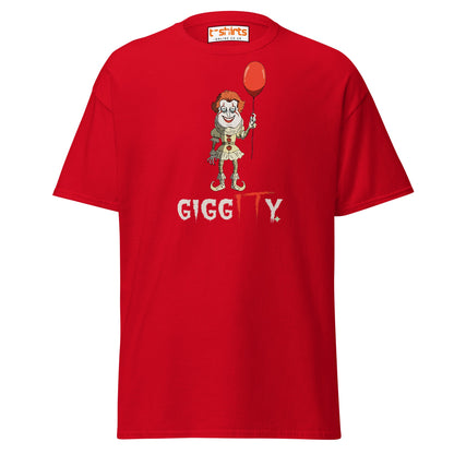 Giggity Clown T-Shirt | Funny Horror Parody Tee - Red - T-Shirts Online