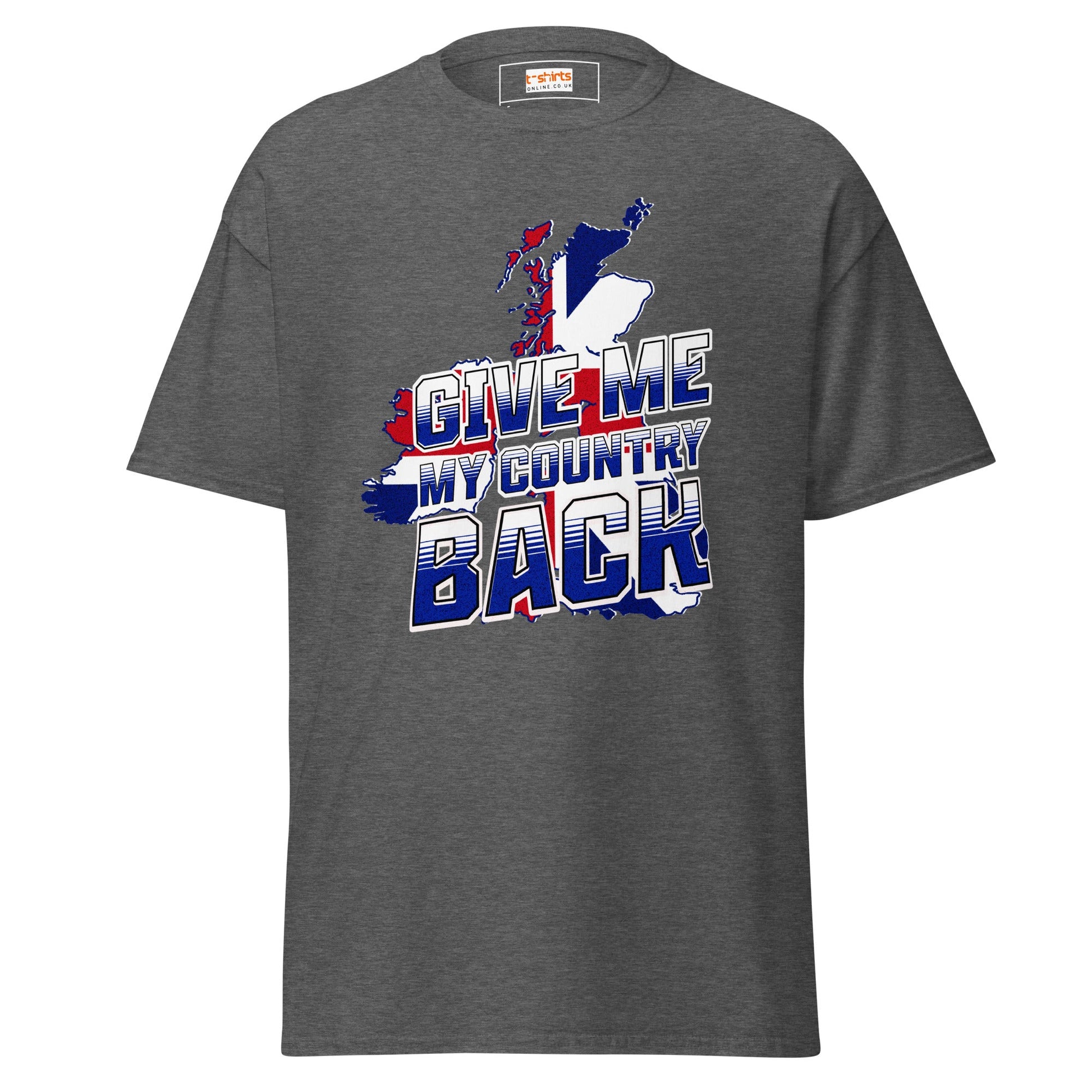 Give Me My Country Back T-Shirt | Political Tee - Dark Heather - T-Shirts Online