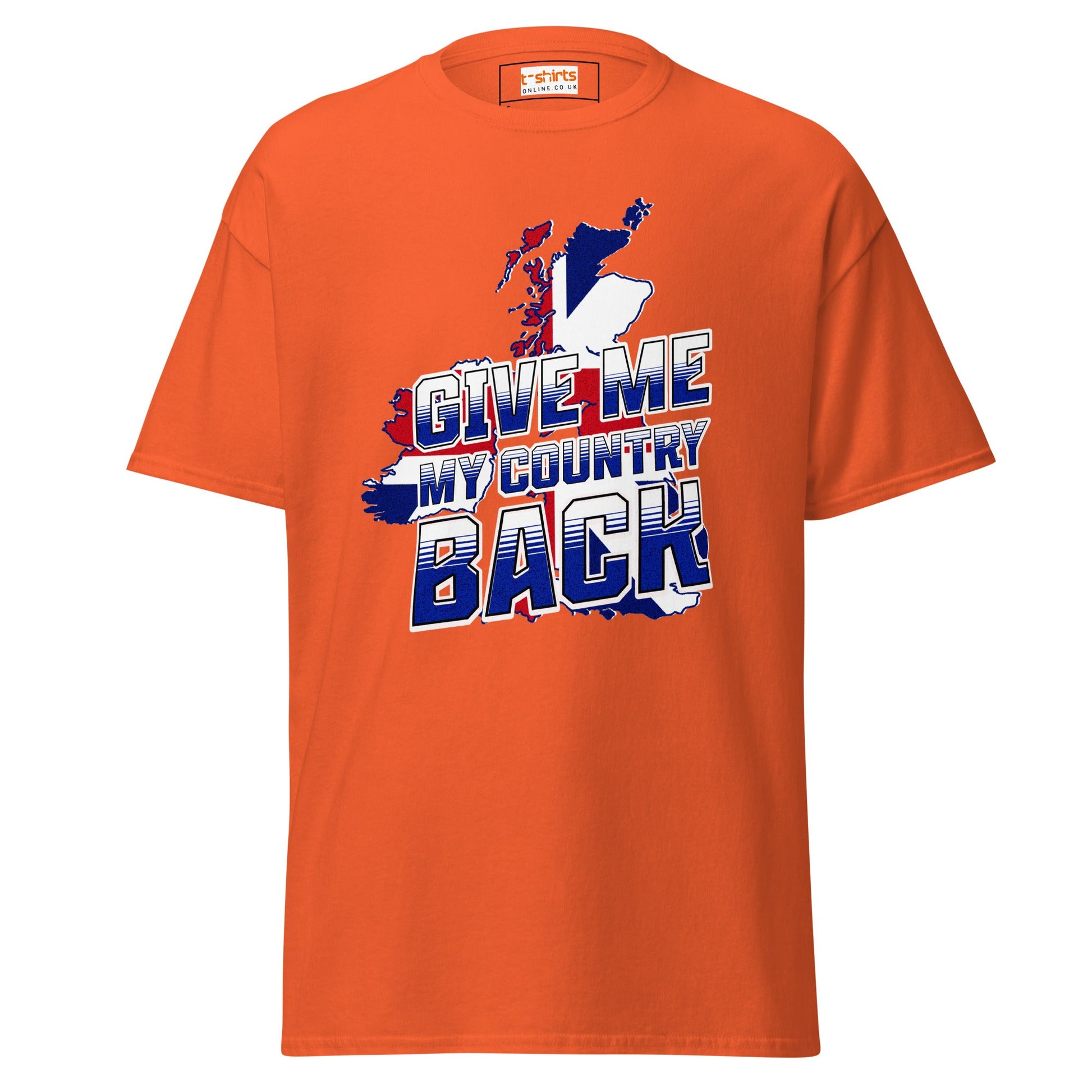 Give Me My Country Back T-Shirt | Political Tee - Orange - T-Shirts Online
