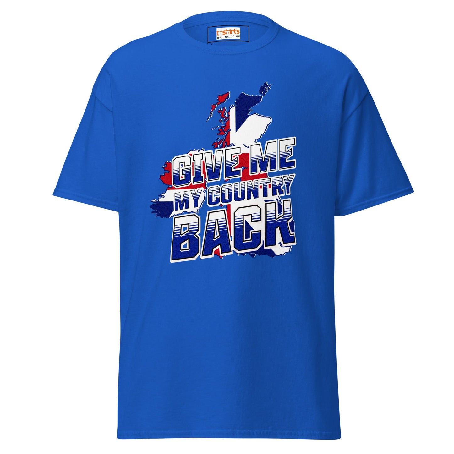 Give Me My Country Back T-Shirt | Political Tee - Royal - T-Shirts Online