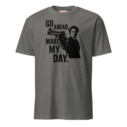 Go Ahead Make My Day T-Shirt - Charcoal - T-Shirts Online