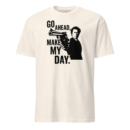 Go Ahead Make My Day T-Shirt - Natural - T-Shirts Online