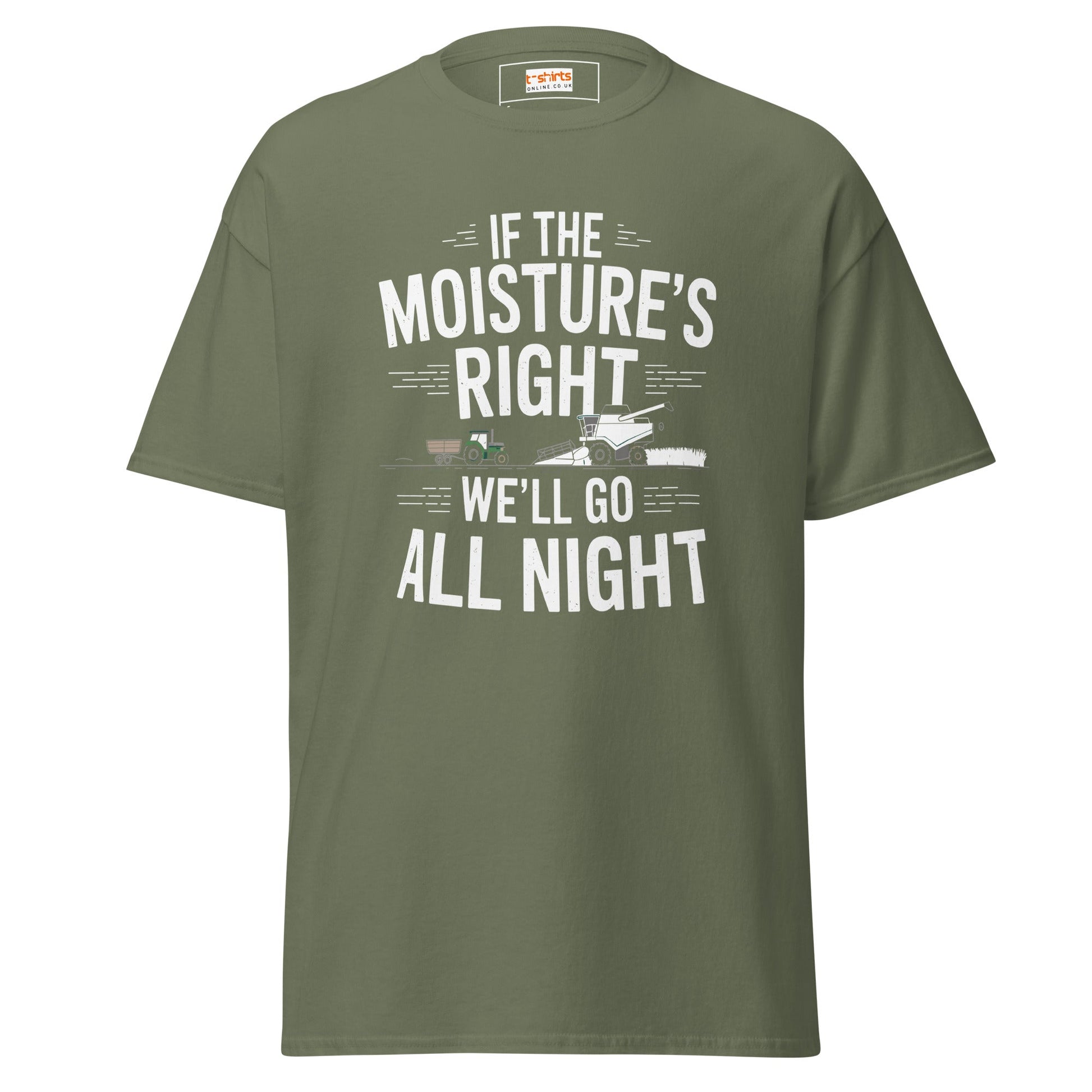 Go All Night | Farmer T-Shirt - Military Green - T-Shirts Online