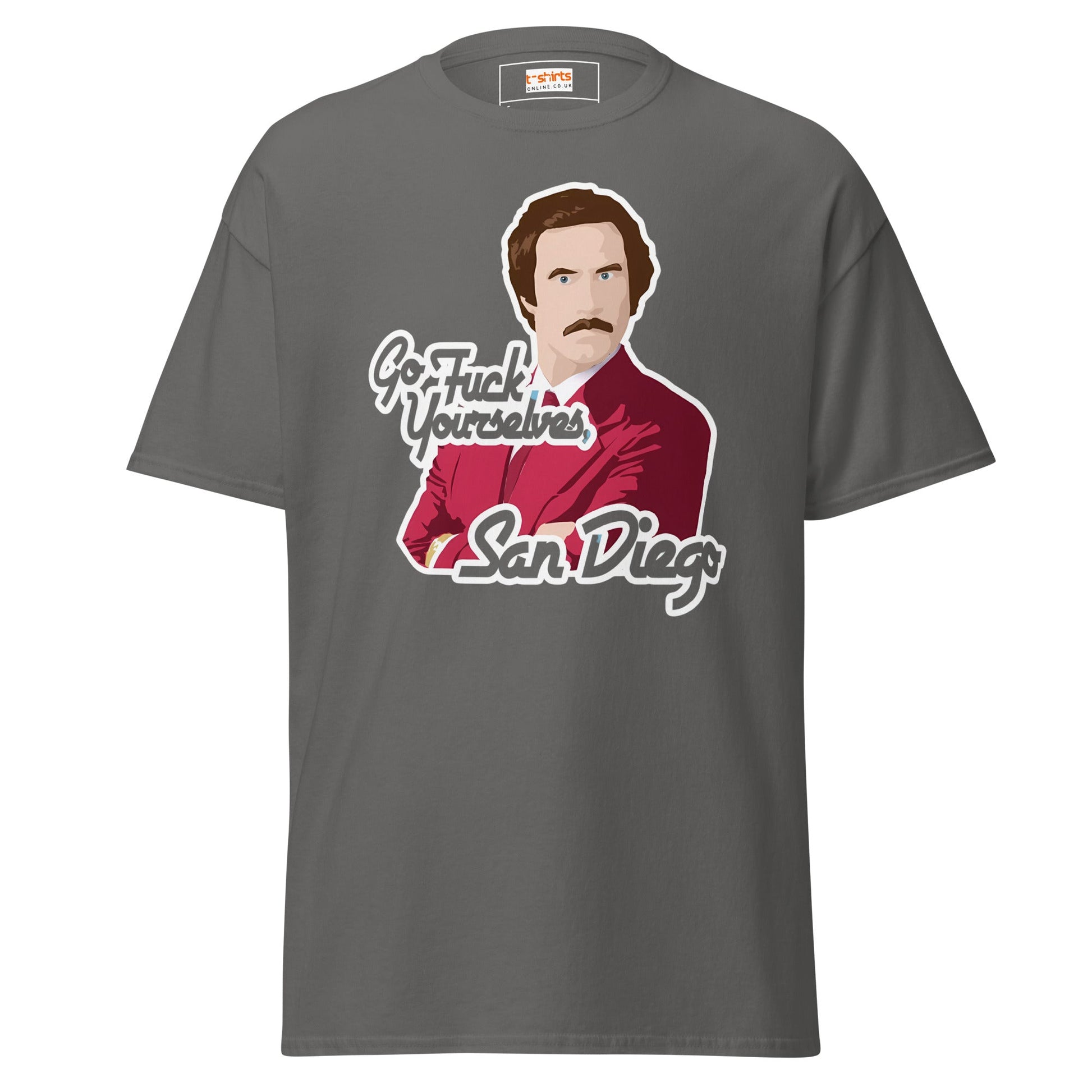 Go F#ck Yourself San Diego | Movie TV - Charcoal - T-Shirts Online