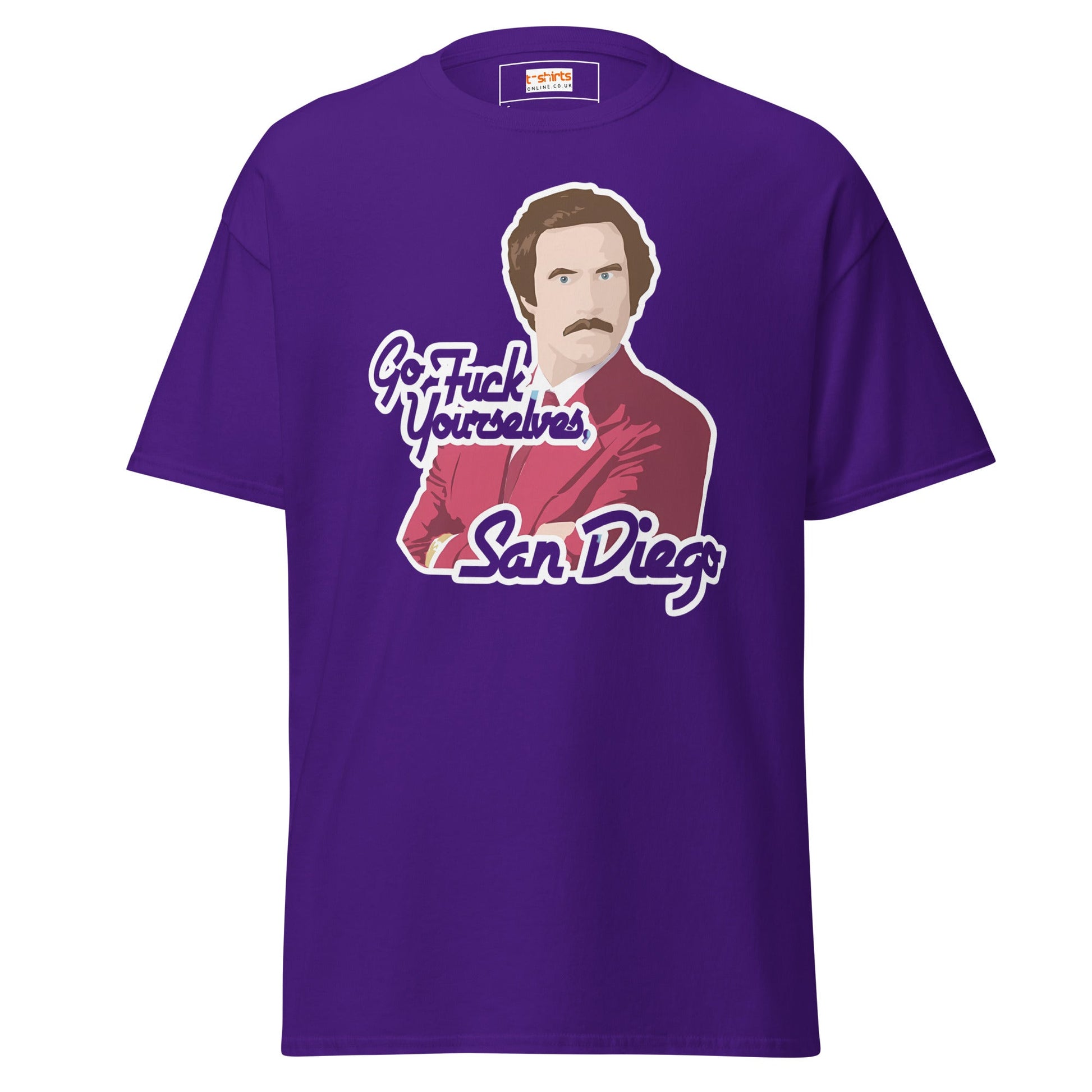 Go F#ck Yourself San Diego | Movie TV - Purple - T-Shirts Online