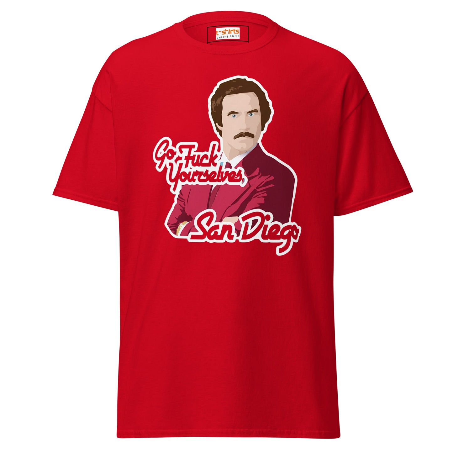 Go F#ck Yourself San Diego | Movie TV - Red - T-Shirts Online