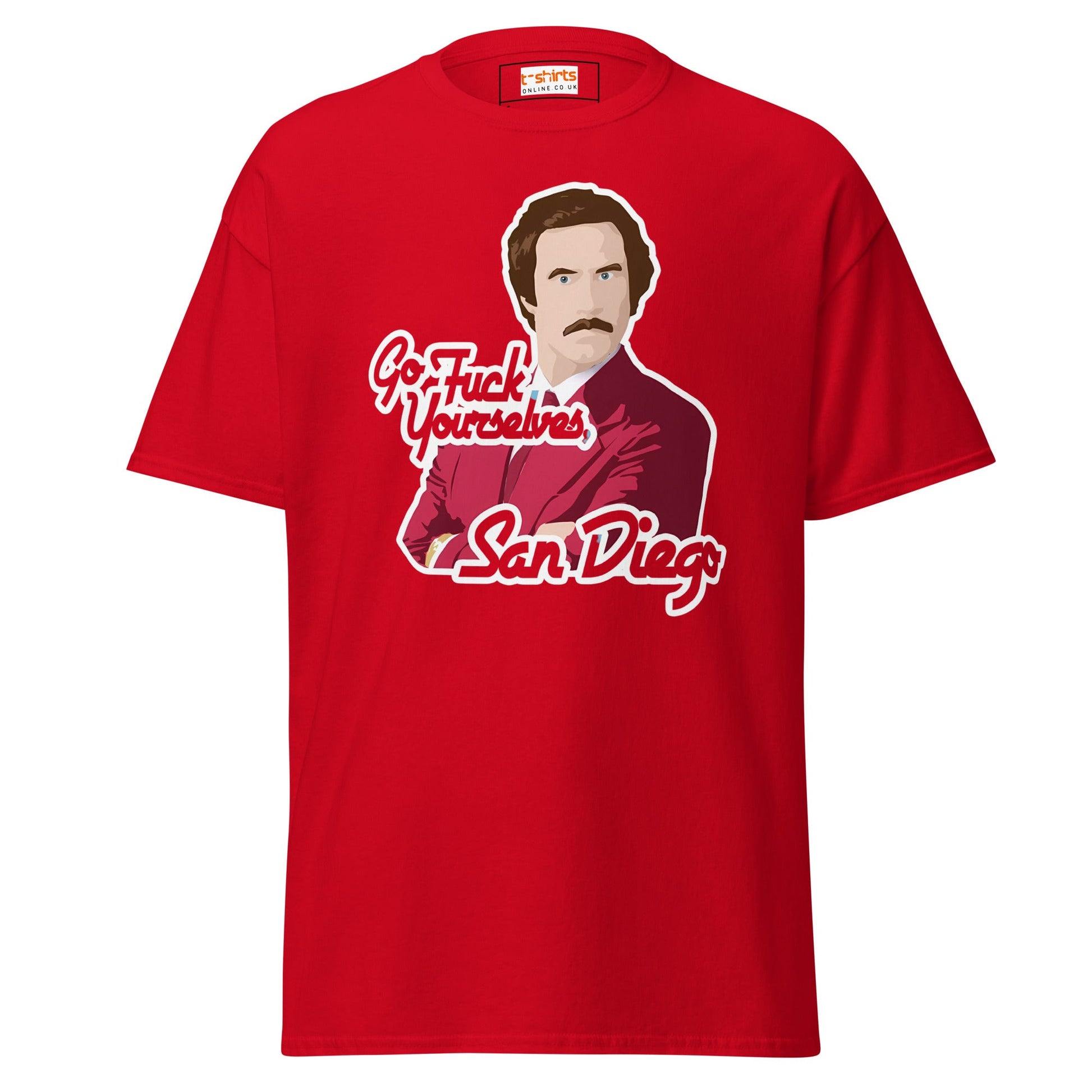Go F#ck Yourself San Diego | Movie TV - Red - T-Shirts Online