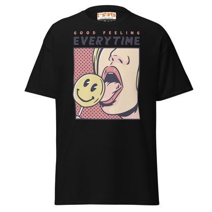 Good Feeling Every Time T-Shirt - Black - T-Shirts Online