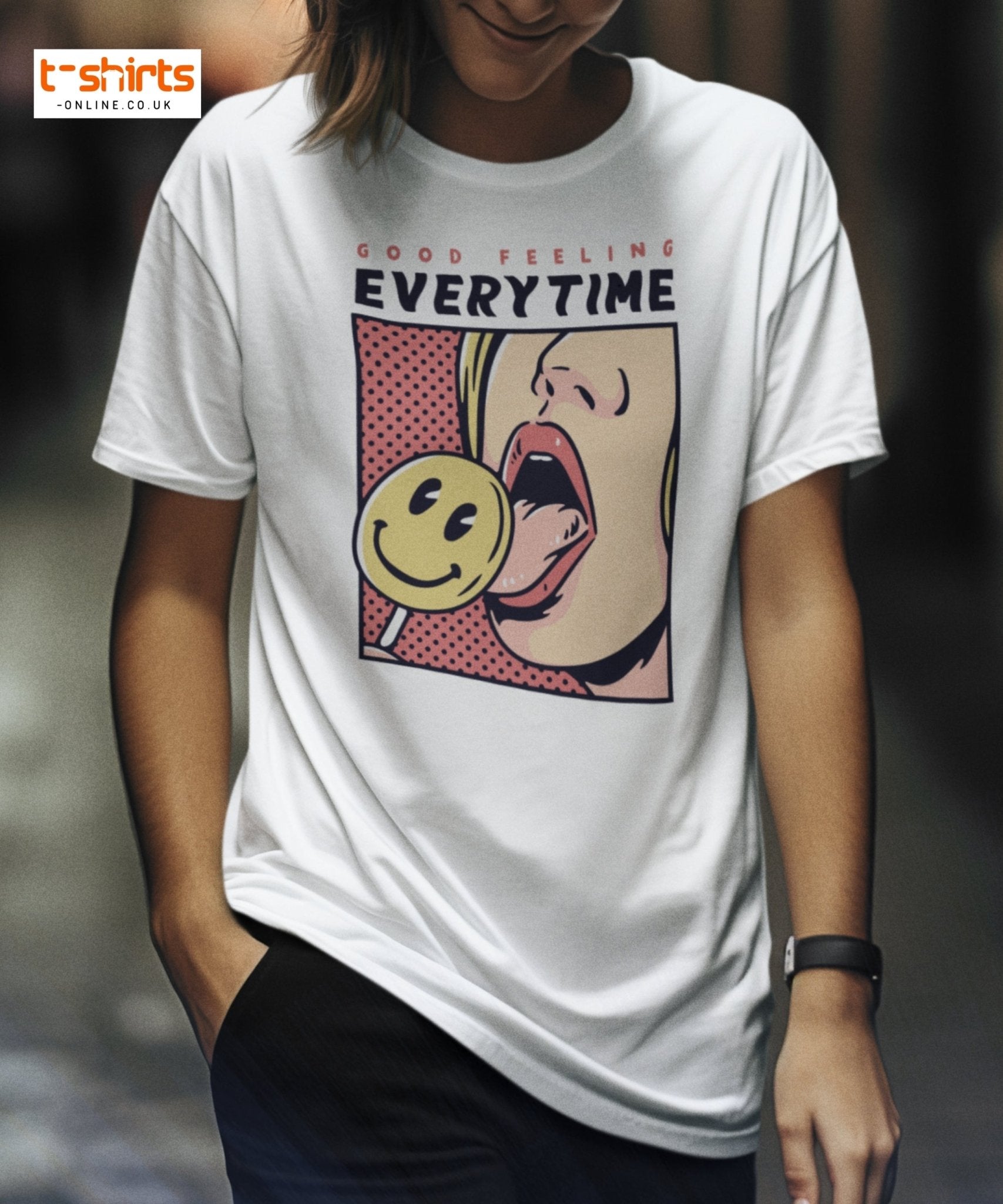 Good Feeling Every Time T-Shirt - Black - T-Shirts Online