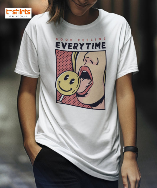 Good Feeling Every Time T-Shirt - Black - T-Shirts Online