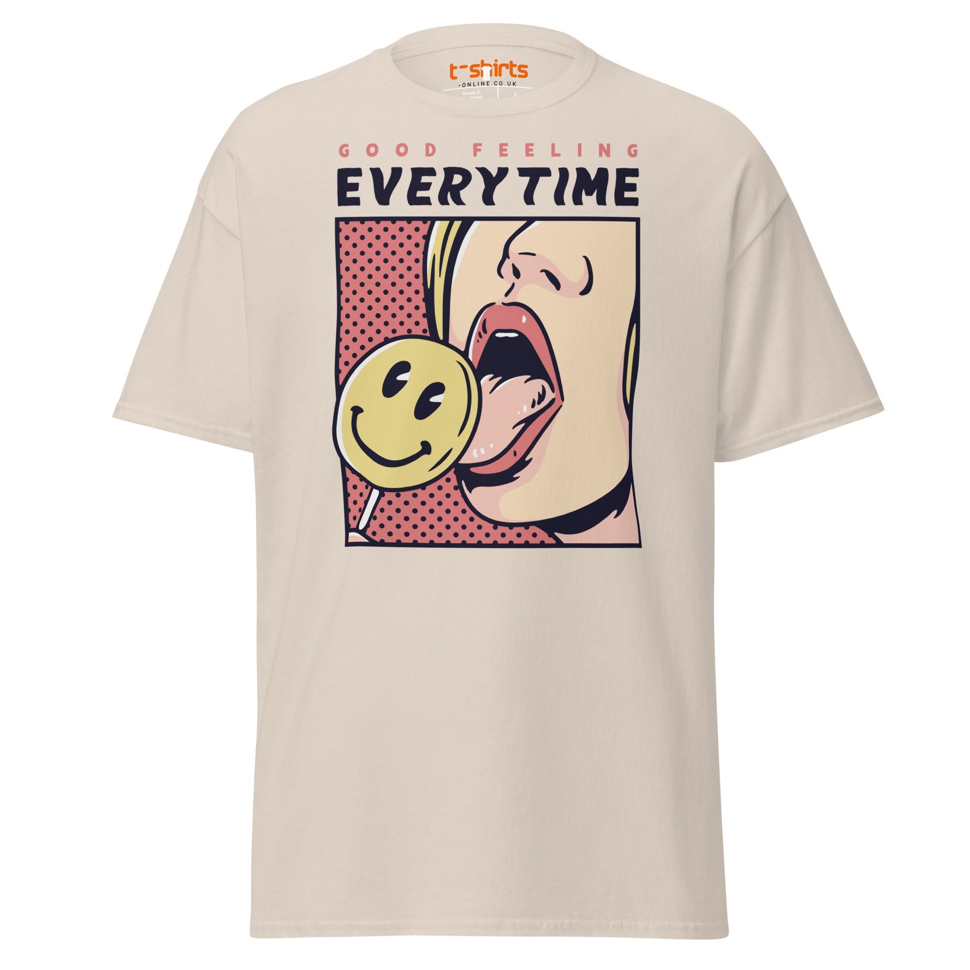 Good Feeling Every Time T-Shirt - Natural - T-Shirts Online