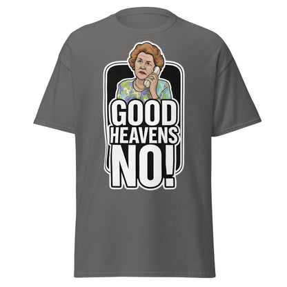Good Heavens No! T-Shirt – Funny Retro British Comedy Tee - Charcoal - T-Shirts Online