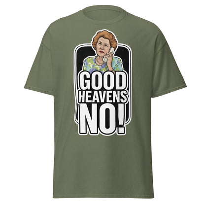 Good Heavens No! T-Shirt – Funny Retro British Comedy Tee - Military Green - T-Shirts Online