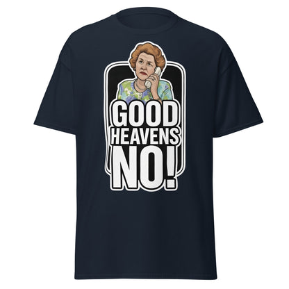 Good Heavens No! T-Shirt – Funny Retro British Comedy Tee - Navy - T-Shirts Online