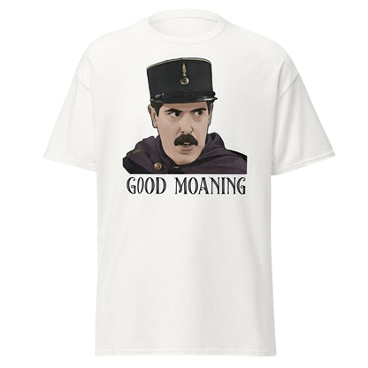 Good Moaning Officer Crabtree T-Shirt | Funny Sitcom Tee - White - T-Shirts Online