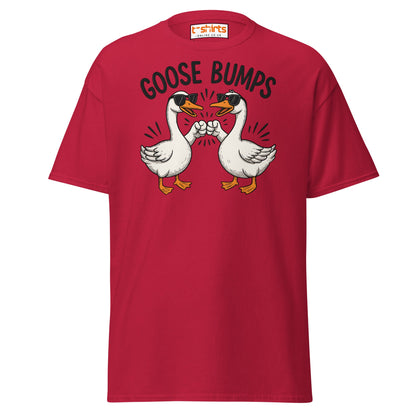 Goose Bumps Funny Goose Fist Bump T-Shirt - Cardinal - T-Shirts Online